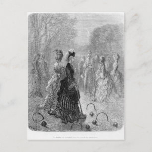 A Game of Croquet Postcard