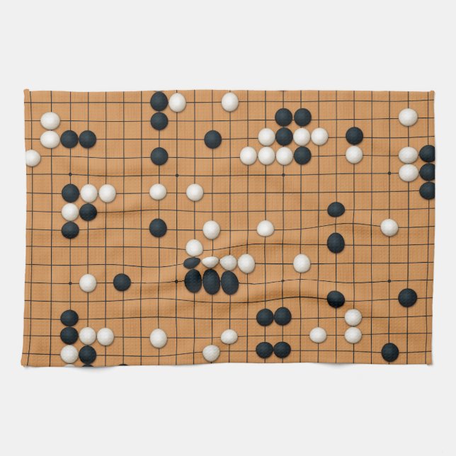 A game of Go Tea Towel (Horizontal)
