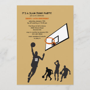 A Game of Hoops Invitation
