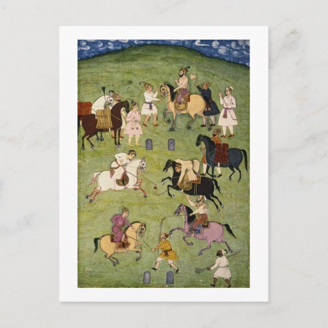 A Game of Polo, from the Large Clive Album Postcard (Front)