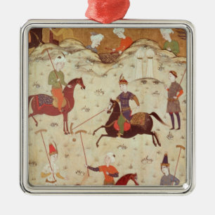 A Game of Polo Metal Ornament