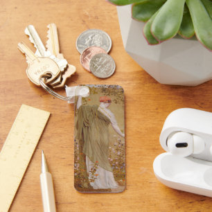 A Garden by Albert Joseph Moore, Vintage Portrait Key Ring