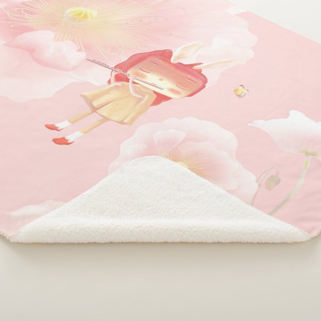 A Garden in My Heart Sherpa Blanket (3/4)