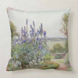A Garden Near the Thames (w/c) Cushion