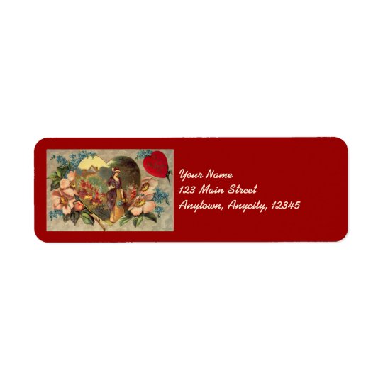 A Garden of Flowers Valentine Address Stickers Return Address Label