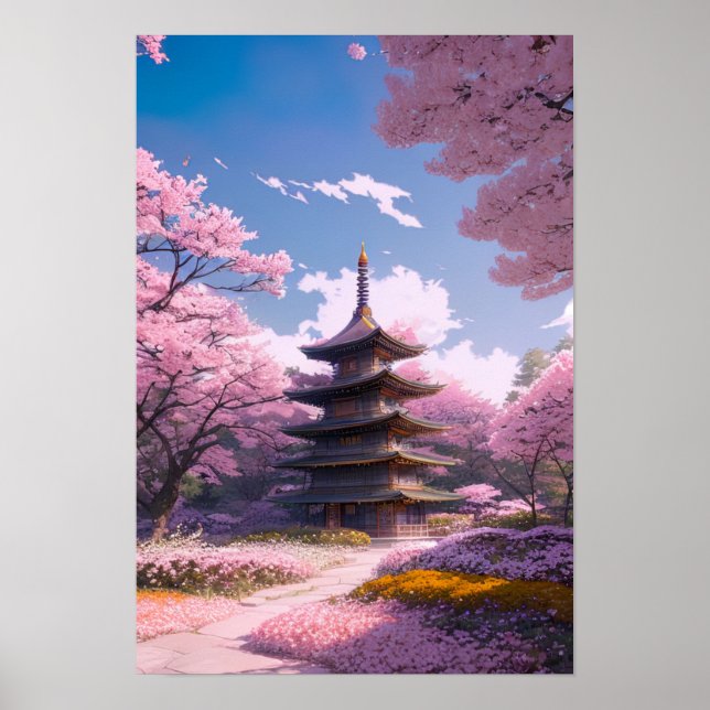 A Garden of Springtime Delight Poster (Front)