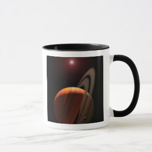 A gas giant planet orbiting a red dwarf mug
