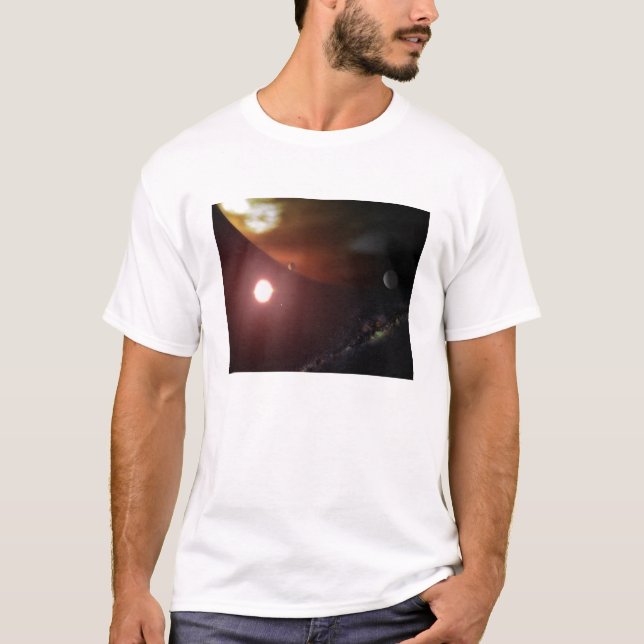 A gas giant planet orbiting a red dwarf star T-Shirt (Front)
