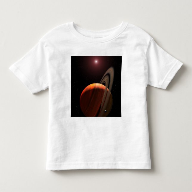 A gas giant planet orbiting a red dwarf toddler T-Shirt (Front)