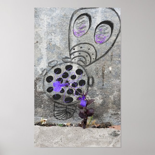 A gas mask to be protected from violet? poster (Front)