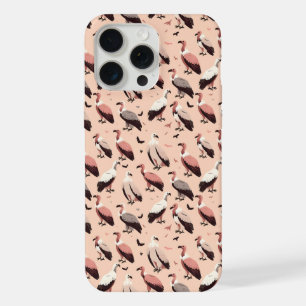 A Gathering of Vultures Pattern iPhone 15 Pro Max Case
