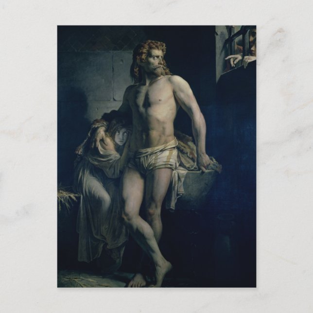 A Gaul and his Daughter Imprisoned in Rome, 1847 Postcard (Front)