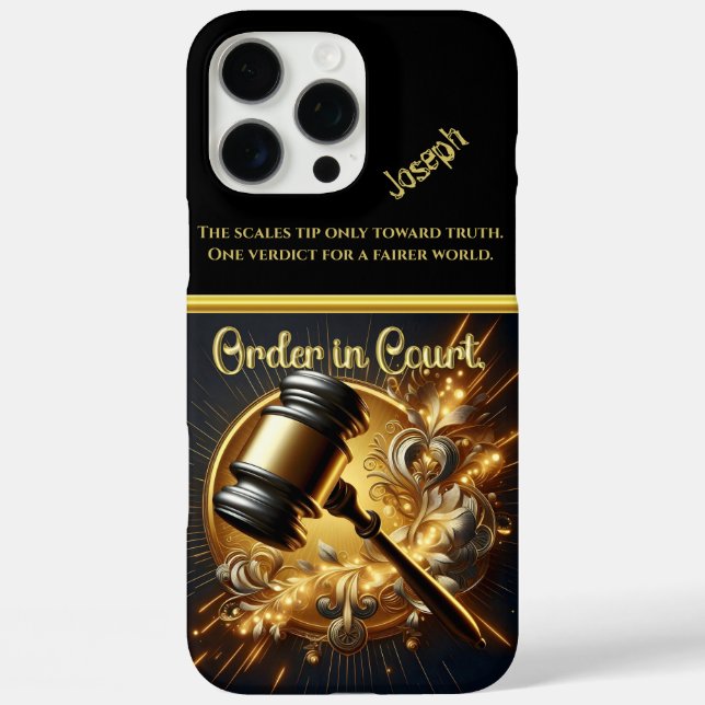 A Gavel of Authority Poised With Justice's Power Case-Mate iPhone Case (Back)