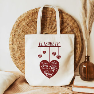 A Gem Of A Friend Heart Valentines Day Tote Bag