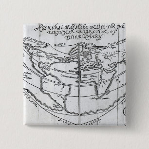 A General Map 15 Cm Square Badge