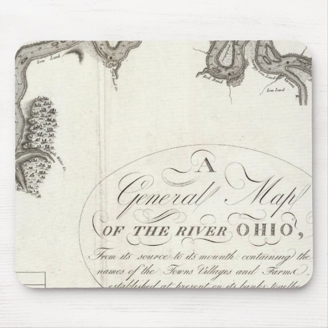 A General Map Of The River Ohio Mouse Pad (Front)