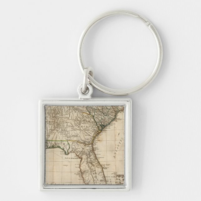 A General Map of the Southern British Colonies Key Ring (Front)