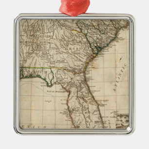 A General Map of the Southern British Colonies Metal Tree Decoration