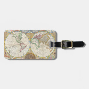 A General Map of the World by Samuel Dunn 1794 Luggage Tag