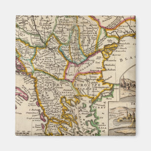 A general map of Turkey in Europe Magnet