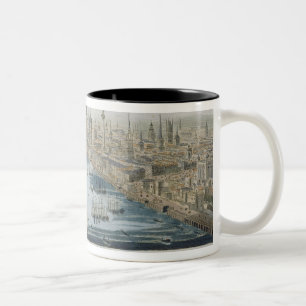 A General View of the City of London and the River Two-Tone Coffee Mug