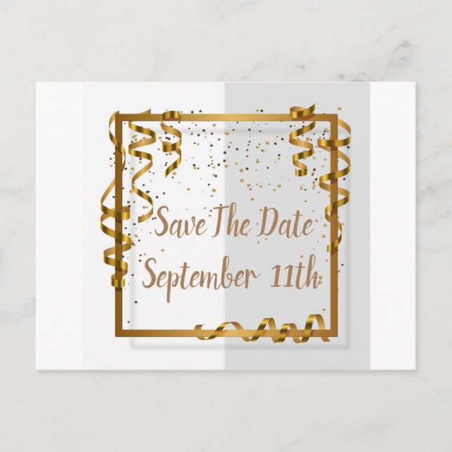 A Generic Save The Date Postcard (Front)