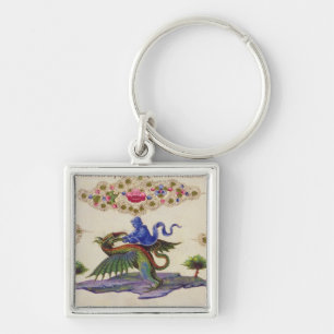A Genie and Winged Monster Key Ring