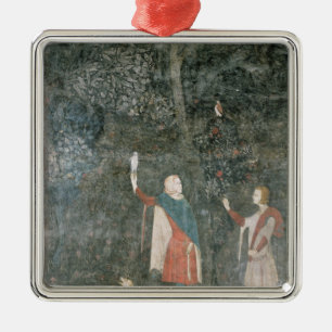 A Gentleman Hawking, from the Stag Room, 1343 Metal Tree Decoration