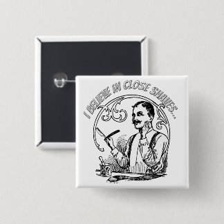 A Gentleman's Classic Shaving 15 Cm Square Badge