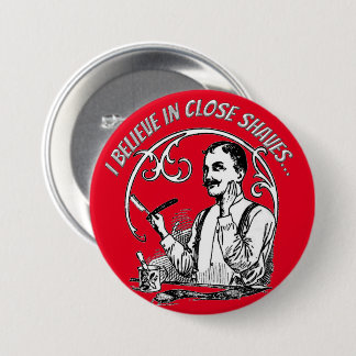 A Gentleman's Classic Shaving 7.5 Cm Round Badge