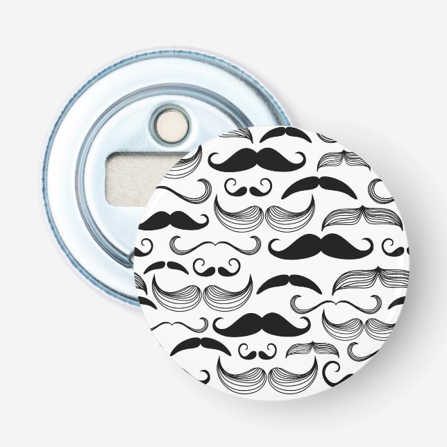 A Gentlemen's Club. Moustache pattern 2 Bottle Opener (Front)