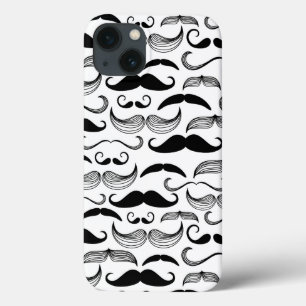 A Gentlemen's Club. Moustache pattern 2 iPhone 13 Case