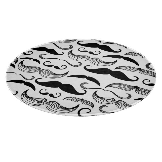 A Gentlemen's Club. Moustache pattern 2 Cutting Board (Corner)