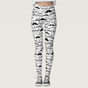 A Gentlemen's Club. Moustache pattern 2 Leggings