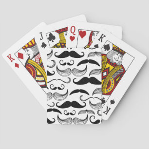 A Gentlemen's Club. Moustache pattern 2 Playing Cards