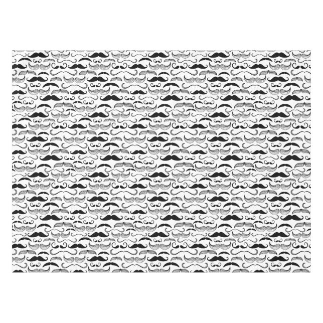 A Gentlemen's Club. Moustache pattern 2 Tablecloth (Front (Horizontal))