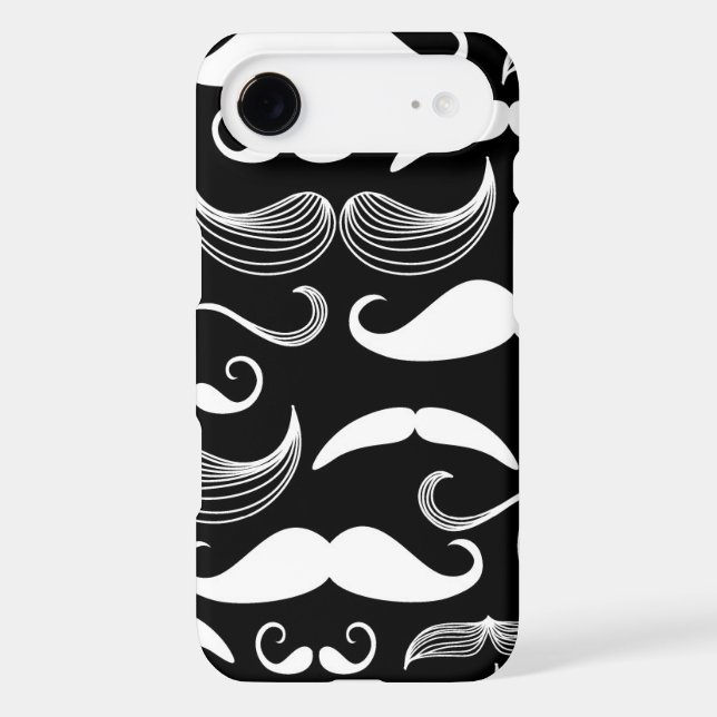 A Gentlemen's Club. Moustache pattern Case-Mate iPhone Case (Back)