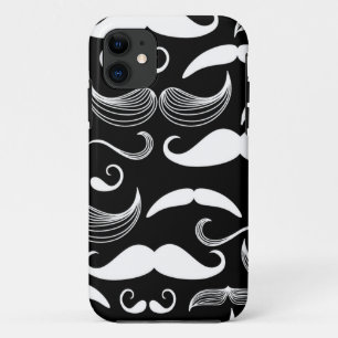 A Gentlemen's Club. Moustache pattern iPhone 11 Case
