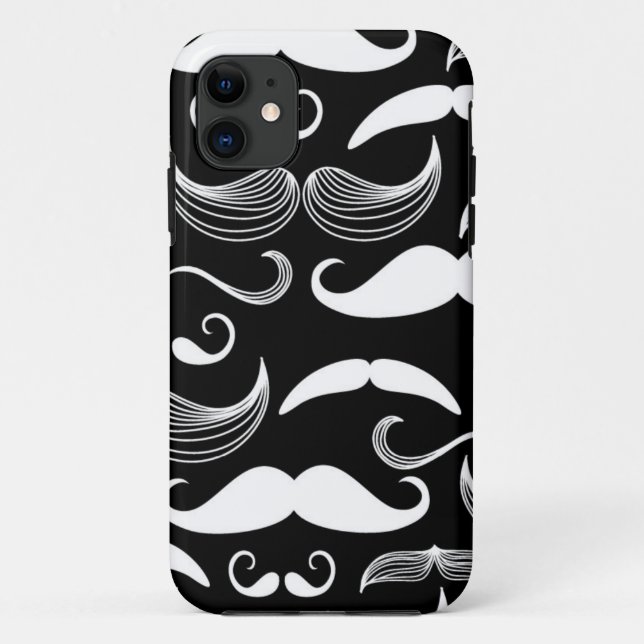 A Gentlemen's Club. Moustache pattern Case-Mate iPhone Case (Back)