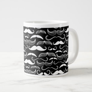 A Gentlemen's Club. Moustache pattern Large Coffee Mug