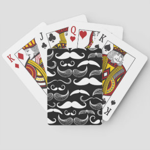 A Gentlemen's Club. Moustache pattern Playing Cards