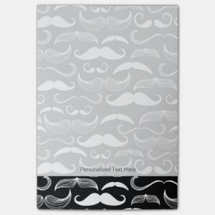 A Gentlemen's Club. Moustache pattern Post-it Notes