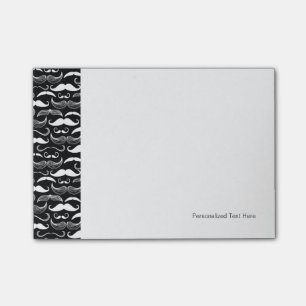 A Gentlemen's Club. Moustache pattern Post-it Notes