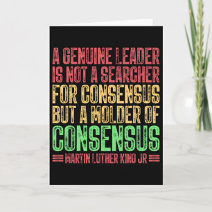 A Genuine Leader Is Not A Searcher Mlk Black Histo Card