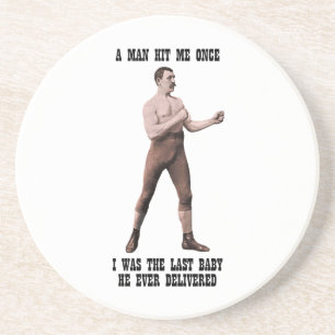 A Genuine Overly Manly Man Coaster