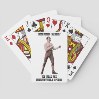 A Genuine Overly Manly Man Playing Cards