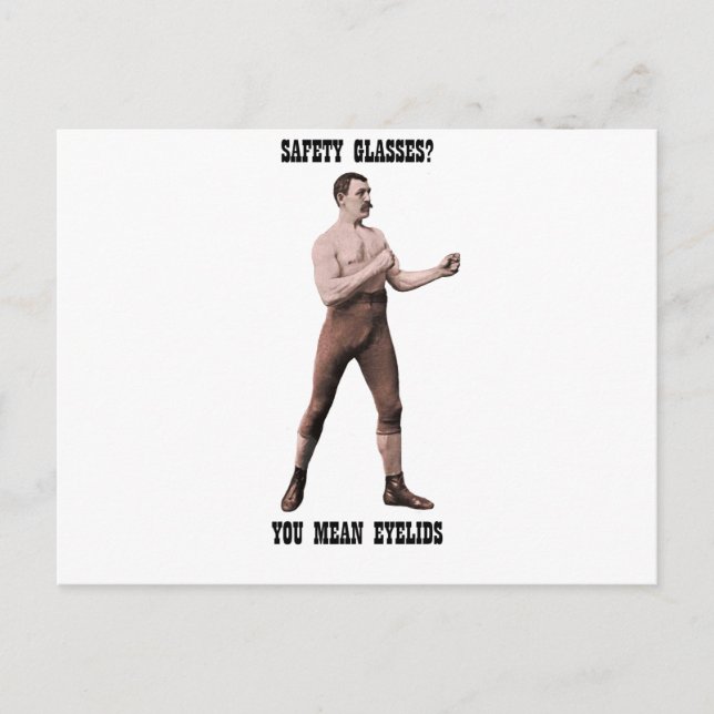 A Genuine Overly Manly Man Postcard (Front)