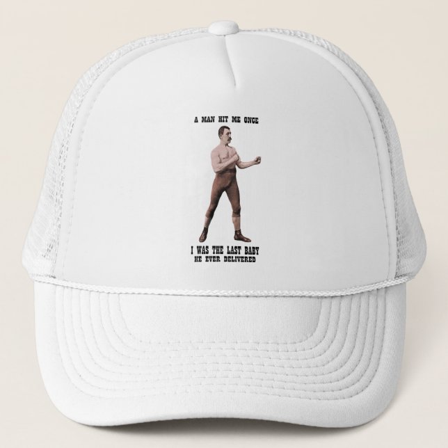 A Genuine Overly Manly Man Trucker Hat (Front)