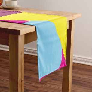 A Geometric Retro Style Design Long Table Runner