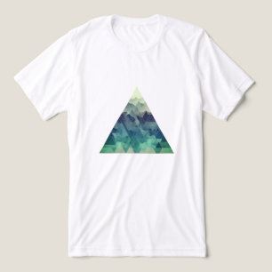 A geometric triangular mountain landscape Tri-Blend shirt